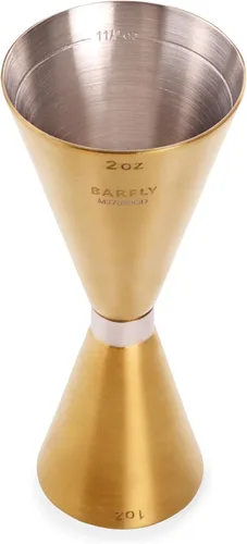 Miniatura 5 de Barfly Medidor de Bebidas, 1 oz x 2 oz Estilo Delgado, Dorado