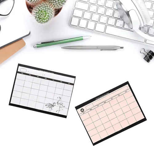 Miniatura 5 de Planificador de horario, bloc semanal, calendario mensual, organizador de tareas, libro de pared, escritorio, bloc de notas, planificación, día