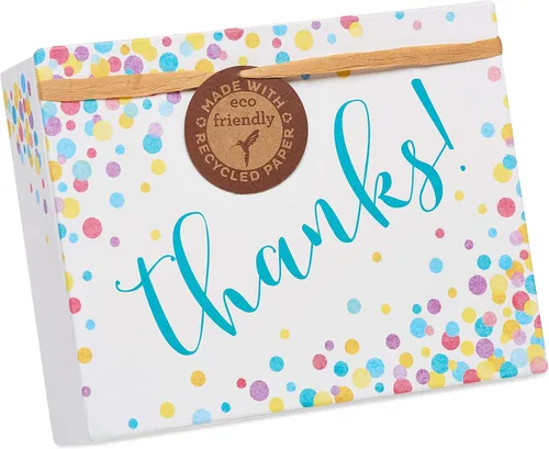 Miniatura 4 de Papyrus Tarjetas de agradecimiento con sobres, confeti (16 unidades)
