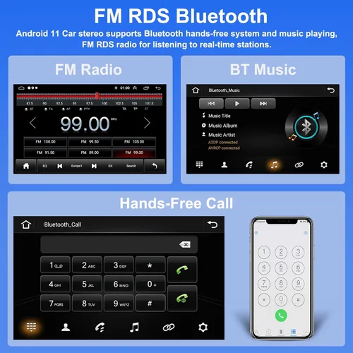 Miniatura 5 de Radio Carplay inalámbrica para Hyundai Verna Accent Solaris 2010-2016 inalámbrico Android Auto 9 pulgadas Android estéreo de coche con navegación