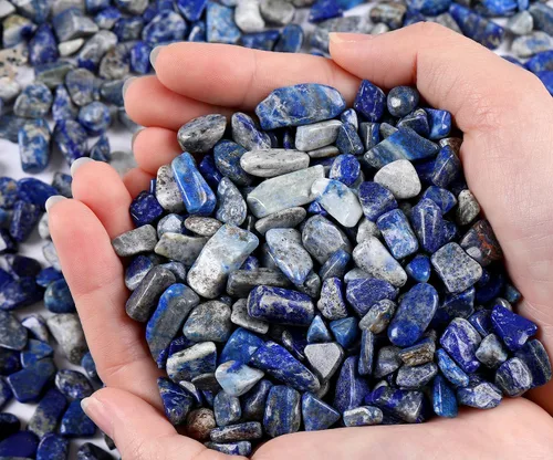 Miniatura 26 de Grava de cristal de cuarzo rosa, piedras trituradas, piedras curativas a granel, piedras naturales pulidas, decoración del hogar, guijarros pequeños