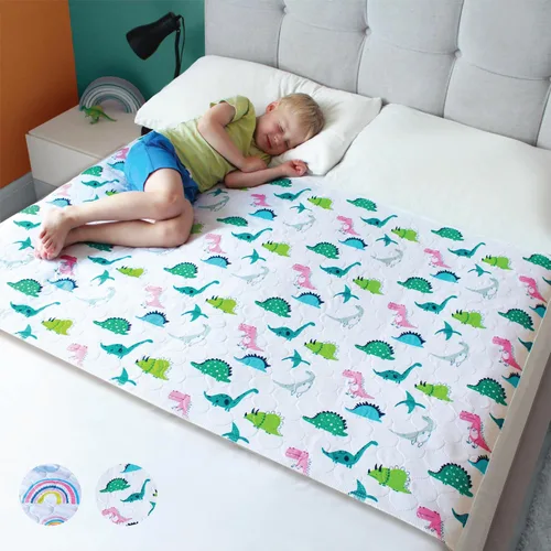 Hygge Sheets - Almohadillas para orinar para niños y niños pequeños, 100% impermeable, almohadilla antideslizante para camas de tamaño matrimonial,
