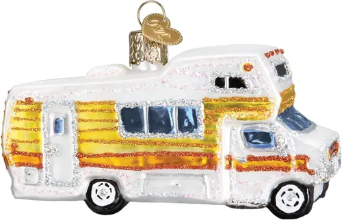 Miniatura 7 de Old World Christmas Adorno de vidrio soplado de malvavisco quemado para árbol de Navidad, decoración navideña hecha a mano, colección de camping