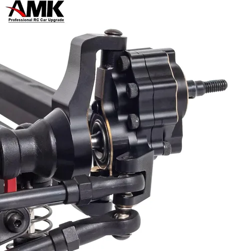 Miniatura 6 de AMK TRX4 - Carcasa de eje portal de latón con revestimiento negro para 1/10 RC Crawler TRX6 TRX-4 Bronco Defender Upgrade (juego 8 en 1 para TRX4)