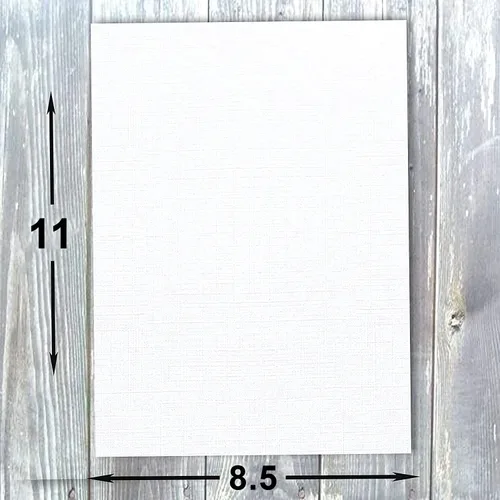 Miniatura 3 de Hamilco Papel de cartulina con textura de lino blanco Resume – 8 1/2 x 11 pulgadas, grueso en blanco, peso pesado, 80 libras, cartulina