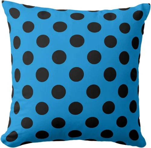 Miniatura 79 de Fundas de almohada de lunares negros sobre beige de 16 x 16 pulgadas, fundas de almohada decorativas rústicas y cuadradas para decoración del sofá