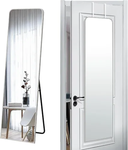 Miniatura 22 de SCWF-GZ - Espejo rectangular de longitud completa de 20x30 pulgadas, para montar en la pared, colgante o apoyado contra la pared, con marco de metal