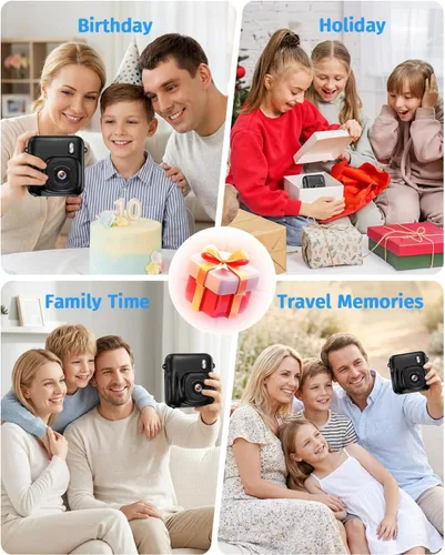 Miniatura 7 de Instant Camera, 1080P Kids Camera for Girls Boys Christmas Birthday Gifts, Dual-Lens Instant Print Digital Cameras for Kids Teens Toddle, 4 Rolls