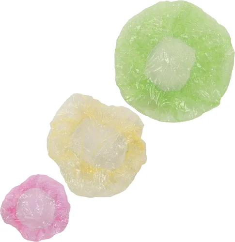 Miniatura 3 de Cubiertas elásticas para alimentos, tapas de plástico para almacenamiento de cocina, para preparación de comidas, juego de 24