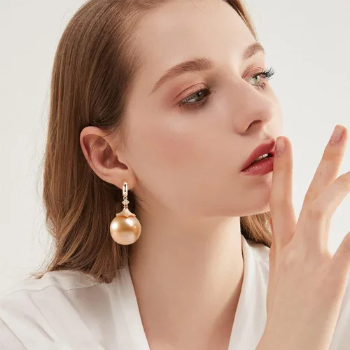 Miniatura 7 de BENECREAT 16 piezas de aretes chapados en oro de 18 quilates, gancho de latón con bucles verticales, 40 tuercas de plástico para joyería de madre