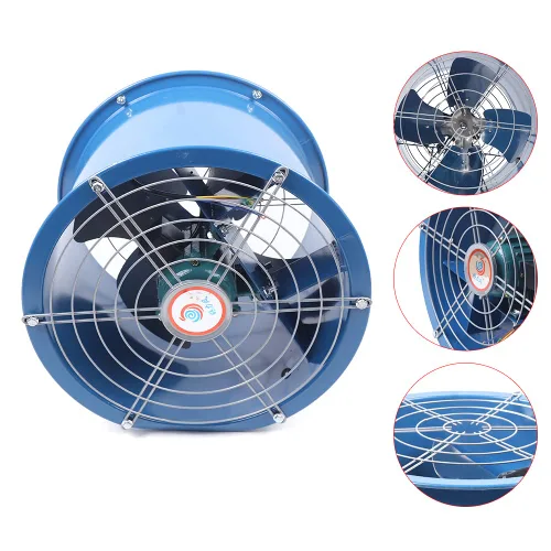 Miniatura 8 de Ventilador axial de 16 ''ventilador axial Ventilador 110 V 5400 m³/H Cilindro Tubo Ventilador Ventilador de Ventilación Ventilador Industrial