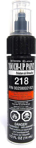Toyota - Marcador para retoque de pintura. Color negro actitud. 00258-00218-21 (1/2 onza líquida)