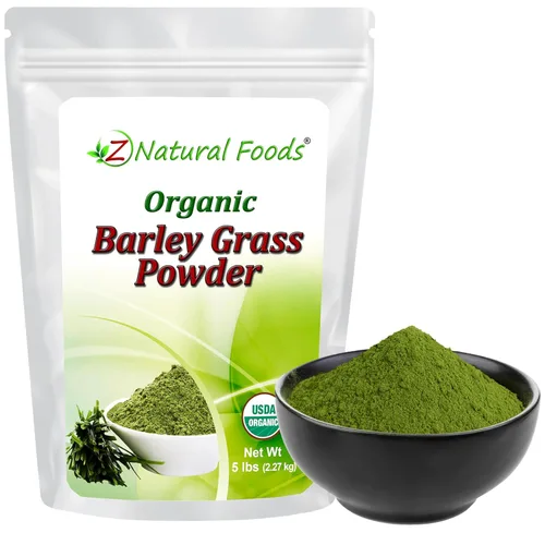 Miniatura 9 de Polvo de hierba de cebada orgánica, rico en antioxidantes, polvo de césped orgánico potenciador de energía, superalimento 100% natural, vegano, sin