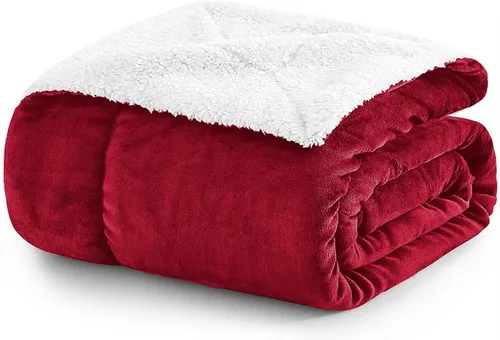 Miniatura 12 de MOONLIGHT20015 Mantas Sherpa de color rosa bebé tamaño King para cama – Paquete al por mayor de 9 mantas Sherpa – Manta suave y esponjosa