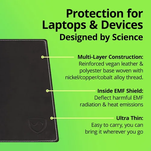 Miniatura 4 de Protege tu cuerpo: almohadilla de regazo para laptop con SaferBody™, escudo antiradiación y almohadilla de protección contra el calor, almohadilla