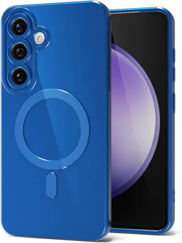 Miniatura 71 de Svanove para Samsung Galaxy S22 Funda de teléfono de silicona magnética, compatible con Magsafe, linda para mujeres, brillante color brillante, gel