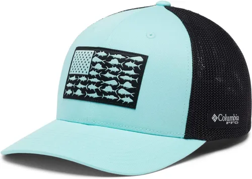 Miniatura 666 de Columbia - Gorra de malla con bandera con árboles unisex para adultos, corona alta