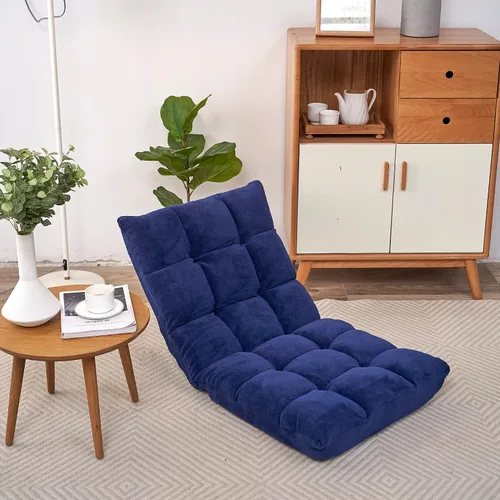 Miniatura 4 de Sillón de piso para interiores, sofá ajustable de suelo, sofá de burbujas perezosas para adolescentes y adultos, cojín acolchado cómodo silla
