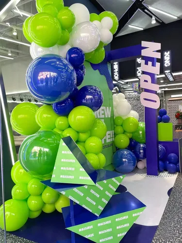 Miniatura 6 de FOTIOMRG Globos de color verde lima de 12 pulgadas, paquete de 50 globos de látex verde claro neón, calidad de helio para cumpleaños, baby shower