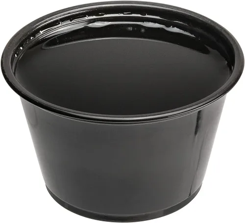 Miniatura 15 de Restaurantware RW Base - Tazas de salsa de 0.8 onzas, 2000 tazas de condimento aptas para microondas, resistentes a las grietas, desechables de Negro