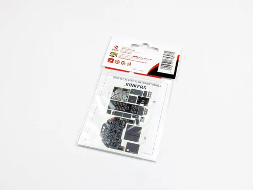 Miniatura 3 de Red Fox Studio RFSQS-24008 1/24 Junkers Ju-87B Quick Set 3D Panel de instrumentos acrílico Detalle de la cabina (para trompetista)