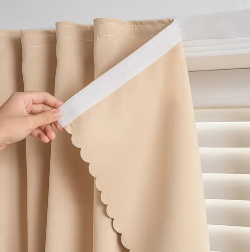 Miniatura 11 de Cortinas autoadhesivas, sin taladrar, sin varilla, cortinas opacas fáciles de instalar para persianas de ventana, dormitorio