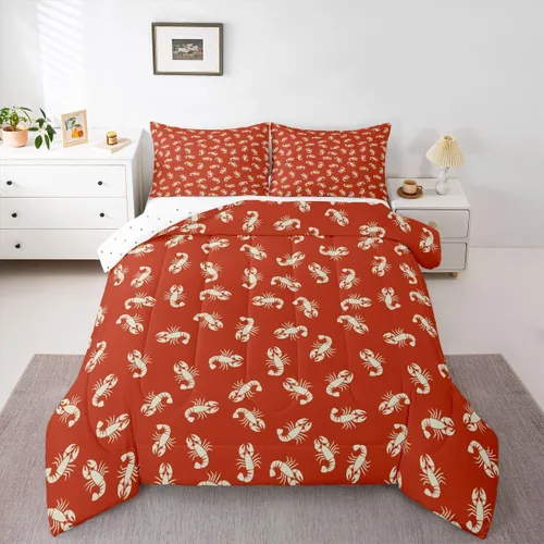 Miniatura 19 de Erosebridal Juego de edredón de tiburón, tamaño individual, juego de ropa de cama de vida oceánica para niños y niñas, color verde azulado