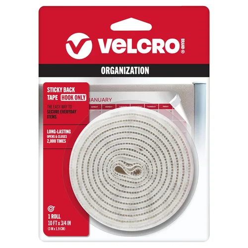Miniatura 14 de VELCRO Brand - Sujetadores Sticky Back; cinta adhesiva de 3/4 de pulgadas; ideal para el hogar Blanco