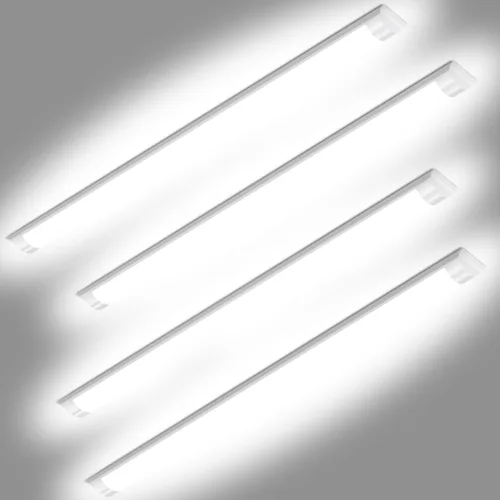 Miniatura 10 de DAKASON Paquete de 4 Lámparas LED de Techo de 2 Pies para Garaje Montaje al Ras, 18W 2160lm Iluminación LED para Taller Lámpara para Armario, Luces