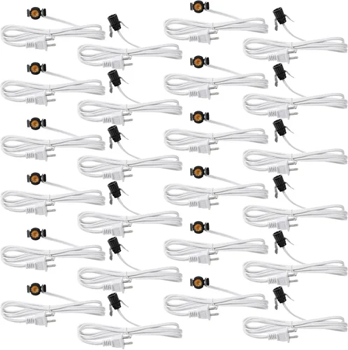 Miniatura 9 de Macarrie 2 Piezas Cables de Lámpara con Clip con Portalámparas E12 Cable de Repuesto de Lámpara Individual para Accesorios de Decoraciones de Pueblo