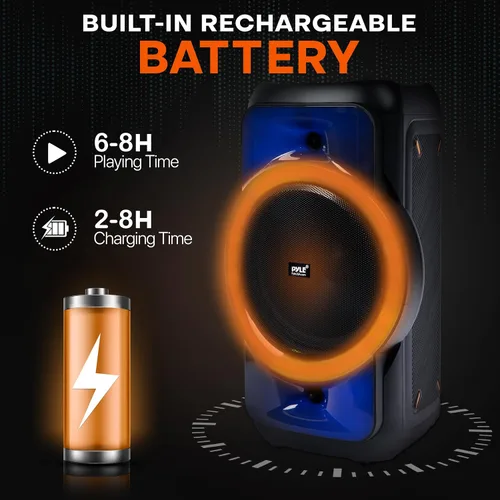 Miniatura 2 de Pyle Audio Gran Altavoz de Fiesta Bluetooth - Gran Altavoz Bluetooth con Sistema Estéreo Inalámbrico Verdadero - Disfruta de Bajos Potentes y Aguda