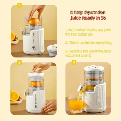 Miniatura 5 de Máquina exprimidora de prensa en frío para un alto rendimiento de jugo, exprimidor de masticación lenta, fácil de limpiar, máquina extractora de Rojo