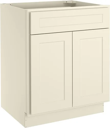 Miniatura 31 de LOVMOR Gabinetes de base de cocina, armario de almacenamiento aparador, gabinete de entrada con 1 cajón y estante ajustable, 12 pulgadas de ancho x