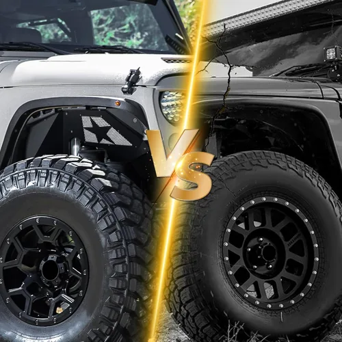 Miniatura 6 de YZONA Protectores de guardabarros interiores delanteros compatibles con Jeep Wrangler JK y JKU Unlimited Sport Sahara Rubicon 2007-2018, protectores