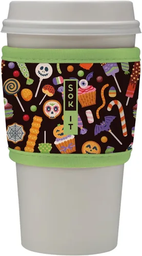 Miniatura 44 de Sok It HotSok Coffee & Tea - Funda de neopreno con aislamiento reutilizable (floral abstracto)