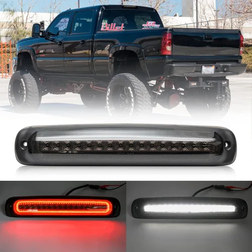 Tercera luz de freno LED de repuesto para Chevy Silverado GMC Sierra 1500 2500 1999-2006 rojo LED estroboscópico trasero tercer centro de freno de