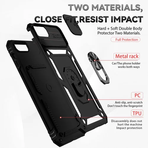 Miniatura 8 de M MAIKEZI Funda para iPhone 8 Plus, para iPhone 7 Plus, con cubierta para lente de cámara, protector de pantalla HD, protección contra caídas
