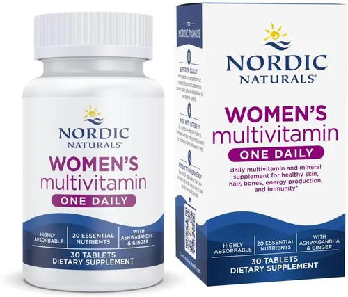 Nordic Naturals Multivitamínico diario para mujeres One - Apoyo para piel, cabello, energía y huesos - Suplemento para la inmunidad - 20 nutrientes