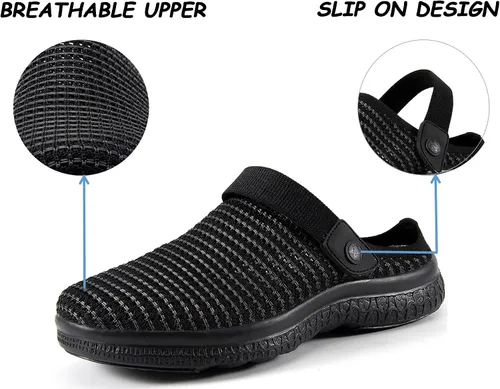 Miniatura 4 de Zuecos de jardín para hombre y mujer, zapatos de jardín de verano, sandalias transpirables para el hogar, zapatos para interiores y exteriores