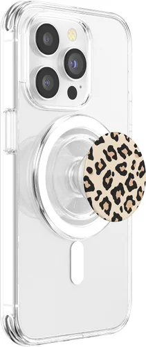 Miniatura 4 de PopSockets PopGrip con estampado de leopardo: agarre intercambiable para teléfonos y tabletas PopSockets MagSafe PopGrip para iPhone