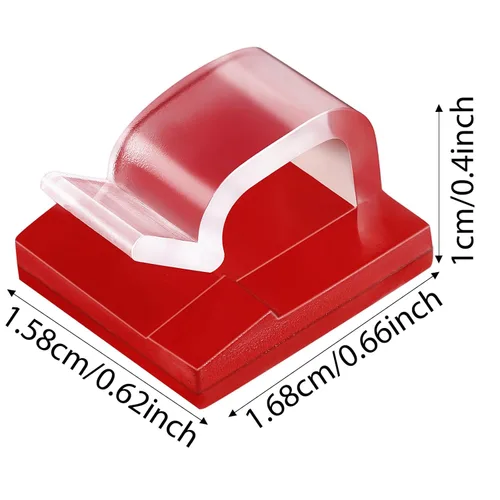 Miniatura 2 de Maitys 60 Piezas Clips para Cables de Exterior Ganchos Adhesivos de Navidad Gestión de Cables Clips de Luz de Alambre Organizador Ocultador