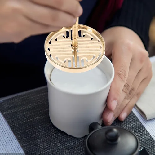 Miniatura 4 de DOITOOL Molde de prensa de incienso de 2.36 x 2.36 x 1.96 pulgadas, molde de latón para prensar cenizas de incienso para hacer conos, accesorios