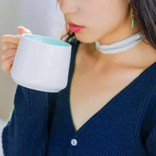 Miniatura 4 de Taza de café divertida de cerámica con caricatura 3D Vaca pequeña