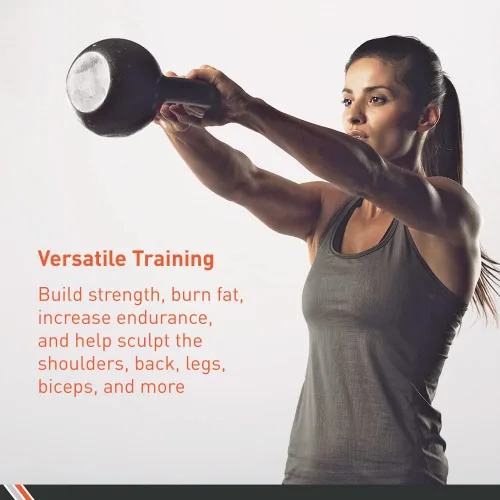 Miniatura 2 de Body Sport Pesa rusa de hierro fundido: equipo profesional de entrenamiento con pesas para entrenamientos en casa y gimnasio