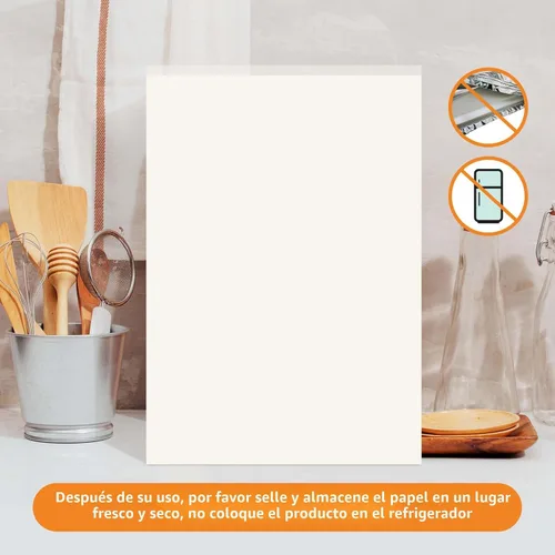 Miniatura 5 de Papel comestible, 25 hojas de glaseado de 11.7 x 8.3 pulgadas, tamaño A4 para pasteles imprimibles, hojas de glaseado de papel de azúcar para Blanco