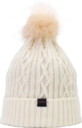 Miniatura 6 de Sombreros de invierno para mujer, gorro de punto con forro polar cálido, pompón de piel sintética extraíble