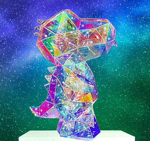Miniatura 10 de Luz Nocturna LED de Conejo Holográfico de In His Name, Lámpara Arcoíris de Pascua para Conejito, Luz de Mesita de Noche para Niños, Decoración