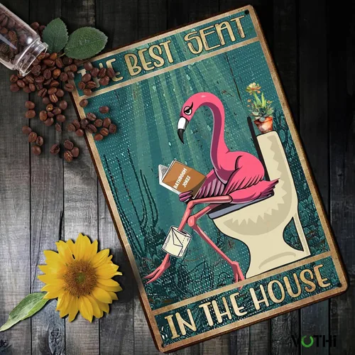 Miniatura 4 de Divertido letrero de metal de rana, póster de decoración de baño de rana, regalos lindos de rana para amantes de las ranas; decoración de reglas