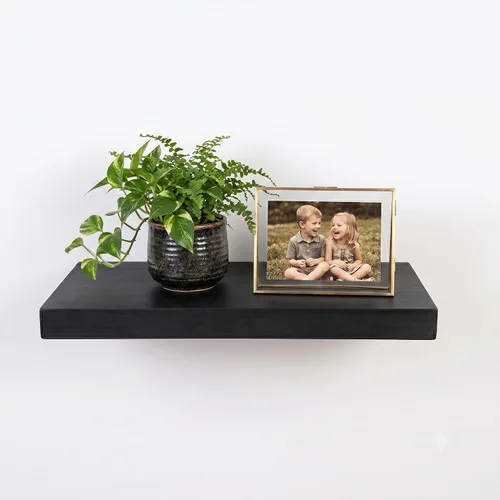 Miniatura 26 de joelsantiques Estantes flotantes de madera de 24 pulgadas para pared, 24 x 10 x 2 pulgadas, madera natural maciza de alta gama, soporte resistente