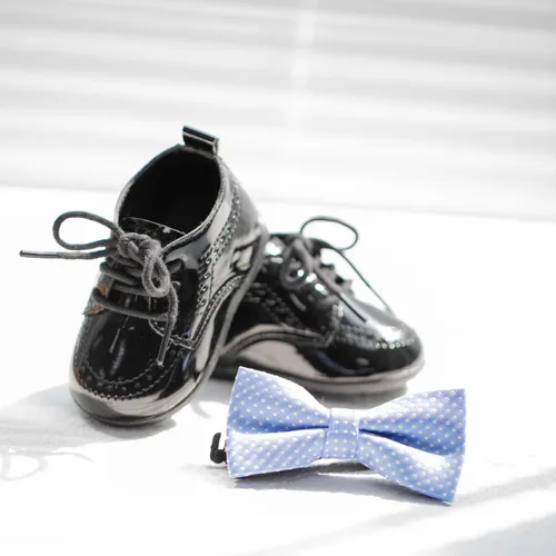 Miniatura 6 de Meckior Zapatos de Boda Clásicos para Bebés Niños y Niñas de Cuero Sintético PU, Mocasines Brogue, Zapatos Oxford para Niños Pequeños, Zapatos